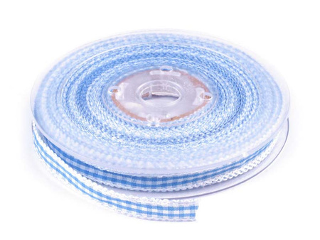 Wstążka 10mm PEPITO błękitna