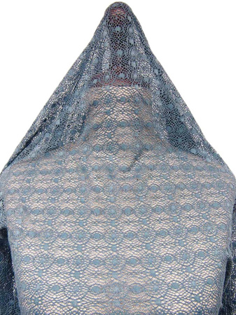 Koronka elastyczna niebieska