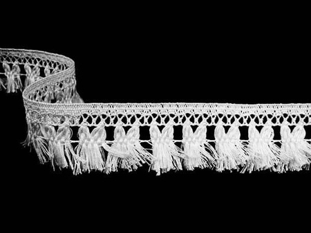 Taśma 4,5cm FRĘDZEL bawełna biała