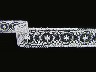 Wstawka 3cm tiulowa biała