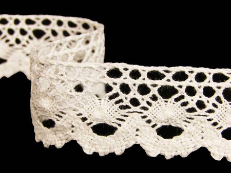 Koronka 2,5cm bawełniana ivory