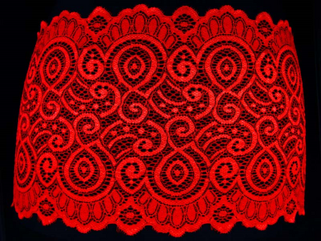 Wstawka 17cm elastyczna czerwona