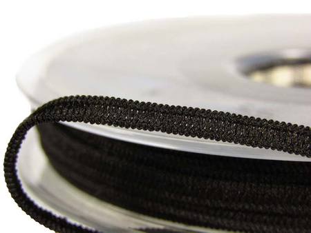 Guma 4mm dziana czarna