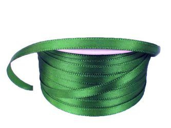 Wstążka 5mm atłas ciemnozielona