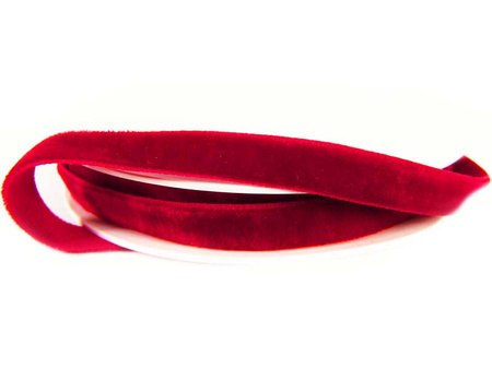 Aksamitka 9mm elastyczna czerwona
