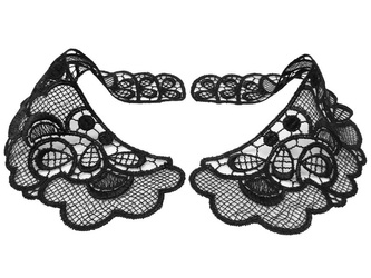 Kołnierzyk damski gipiura czarny