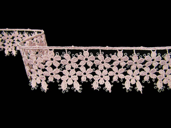 Koronka 3,5cm gipiurowa antyczny róż