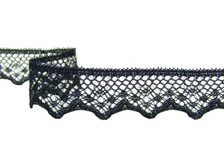 Koronka 2cm stabilna czarna