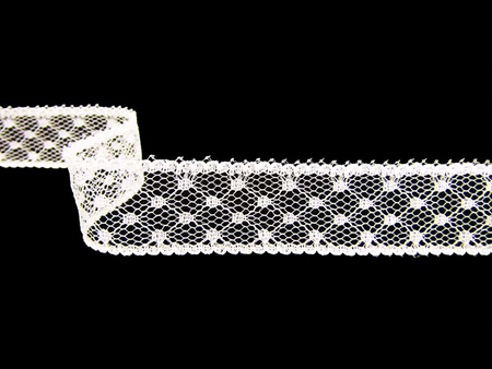 Wstawka 2cm stabilna DOTS ecru