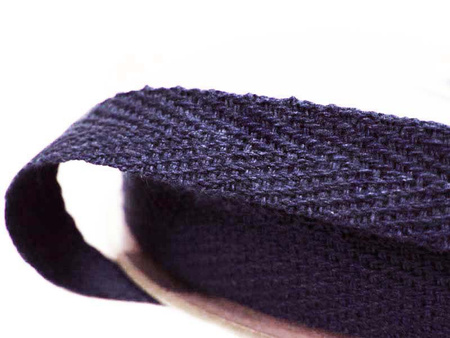 Taśma 10mm bawełniana granat jasny