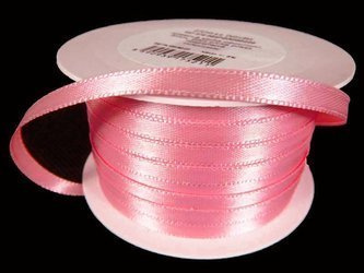 Wstążka 5mm atłas róż brzoskwinia