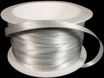 Wstążka 5mm atłas jasny popiel