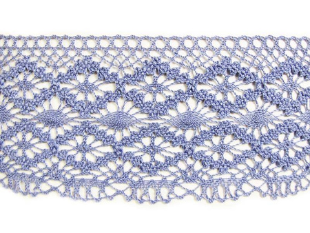 Koronka 10cm bawełniana niebieska