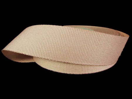 Taśma 27mm ryps poliestrowa jasny beż