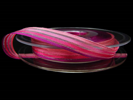 Wstążka 10mm tafta LOLITA róż