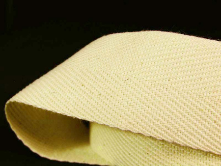 Taśma 30mm bawełniana jodełka natural