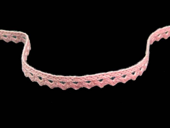 Koronka 0,8cm bawełniana różowa