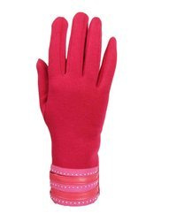 Rękawiczka DZIANINA damska ocieplana amarant