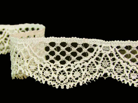 Koronka 2,5cm elastyczna ivory
