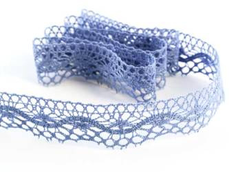 Koronka 2,7cm bawełniana niebieska