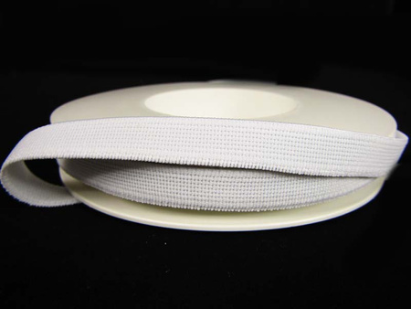 Guma 10mm tkana biała