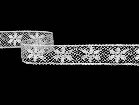 Wstawka 1,2 cm bawełniana biała