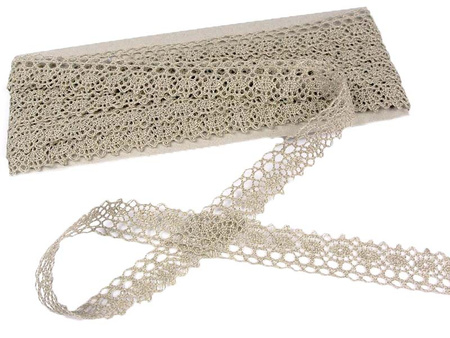 Koronka 1,9cm len natural