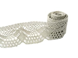Koronka 4,5cm bawełniana len