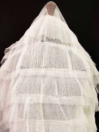 Tkanina 160cm tiulowa FALBANA ivory