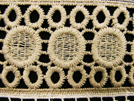 Koronka 130cm gipiurowa natural