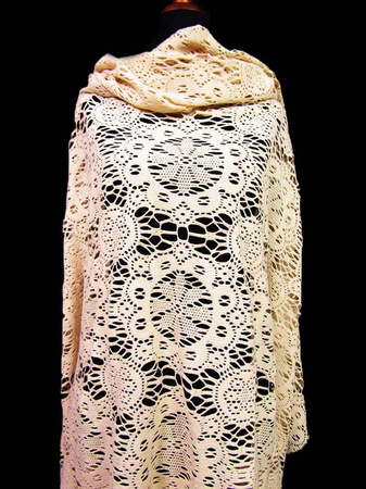 Koronka 170cm bawełniana ORNAMENT natural