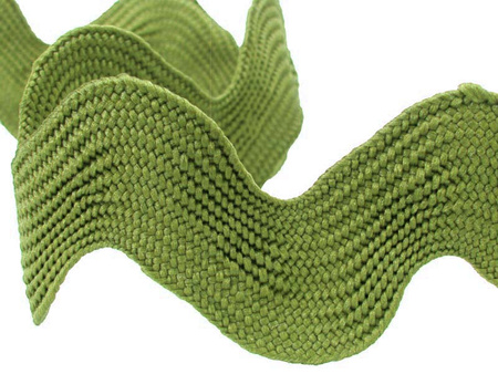 Taśma 40mm zygzak oliwka