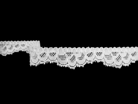 Koronka 1,8cm elastyczna biała