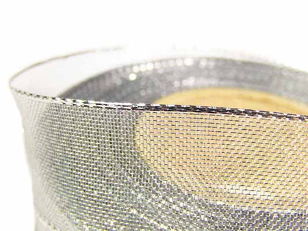 Wstążka 25mm lurex srebrna