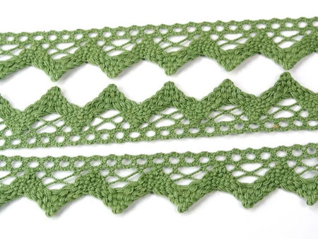 Koronka 3,3cm bawełniana szałwiowa