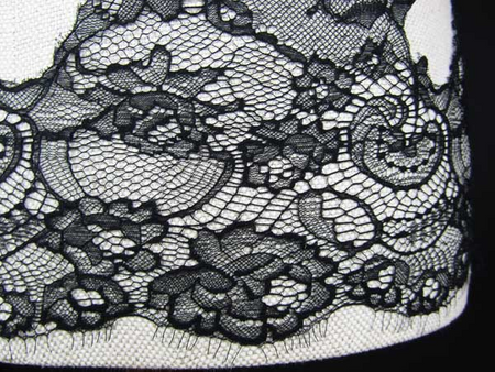 Koronka 15,5cm stabilna czarna