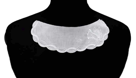 Przodzik haft TULIPAN biały