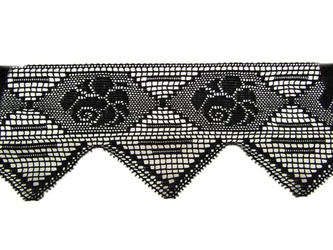 Koronka 13,5cm bawełniana czarna