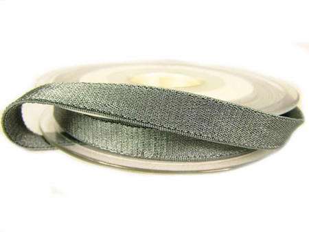 Taśma 10mm elastyczna atłas ciemny popiel