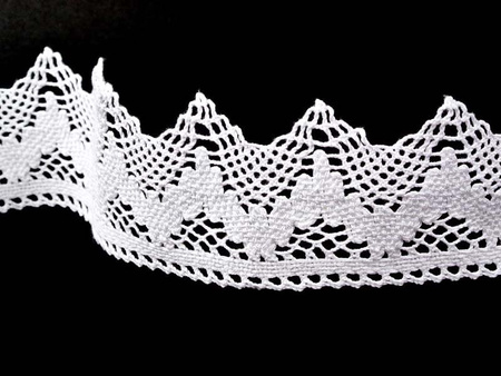 Koronka 8cm bawełniana biała