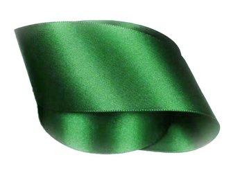 Wstążka 50mm atlas ciemnozielona