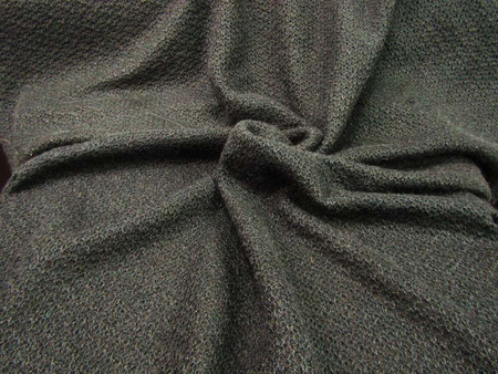 Tkanina 170cm wełna jedwabno-poliestrowa czarna