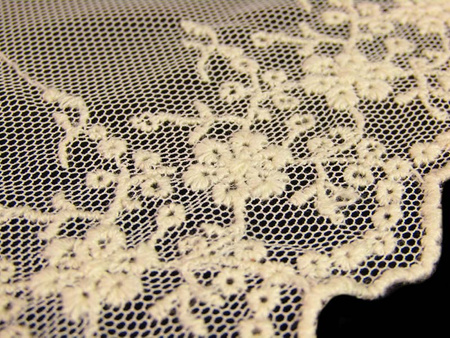 Koronka 8cm tiulowa natural