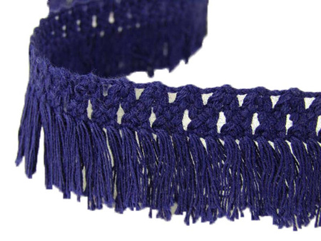 Taśma 2,5cm FRĘDZEL bawełna jasny granat