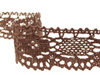 Koronka 3,5cm bawełniana cynamonowy brąz