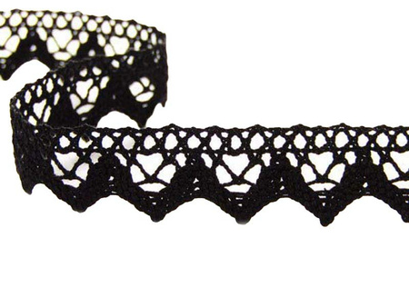 Koronka 1,8cm bawełniana czarna