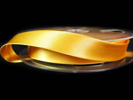 Lamówka 1,5cm atłasowa żółty słoneczny