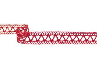 Wstawka 1,1cm bawełniana czerwona malina