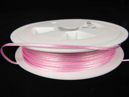 Wstążka 2,5mm atłas róż