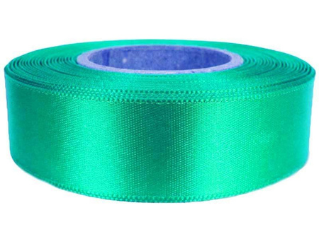 Wstążka 24mm atłas szmaragd
